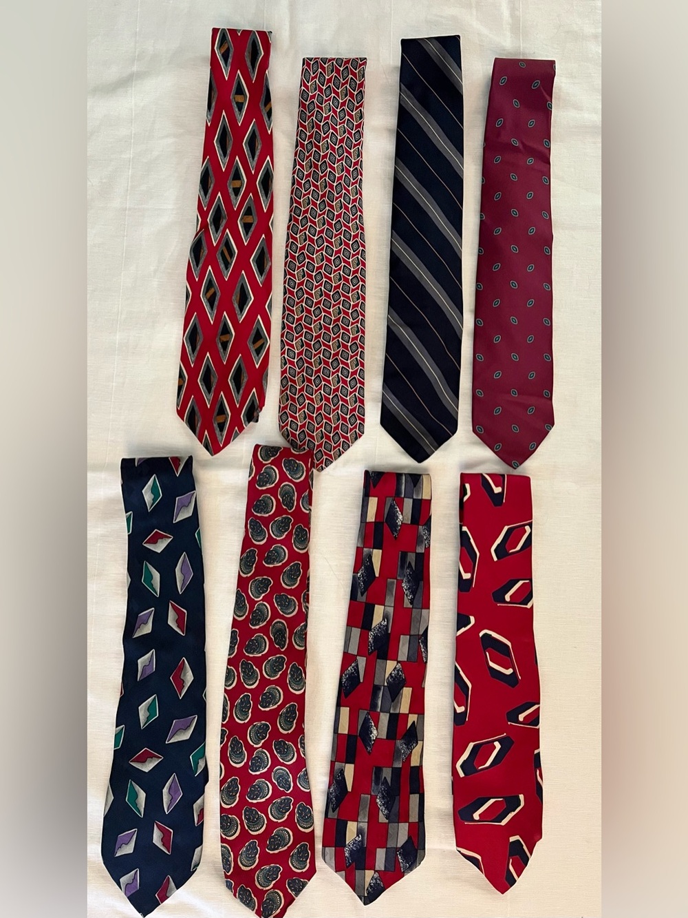 Vtg Robert Talbott Studio Silk Ties Designer Tie Lot Geometric USA Bunce Bros
